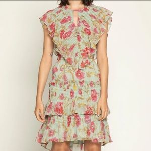 Walter Baker Dayna Green Garden Floral Dress